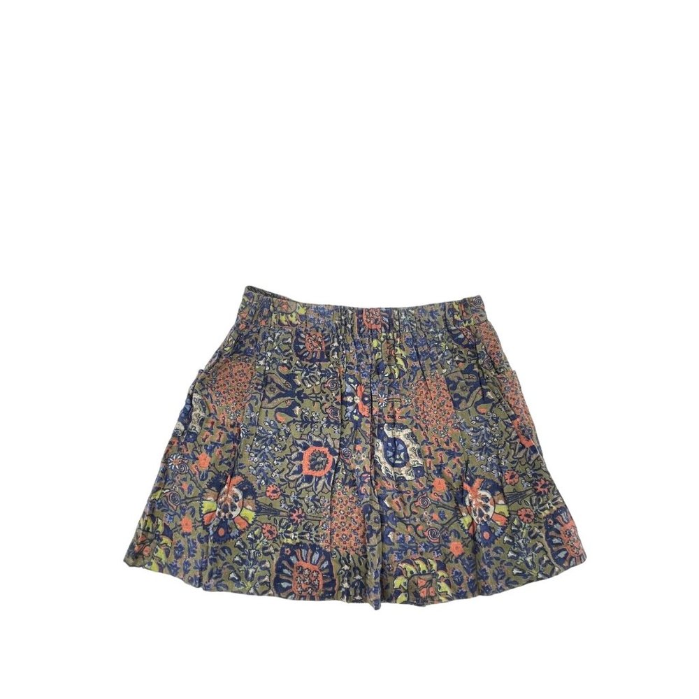Aerie Women's Floral Print Tropical 100% Cotton Pull On Skirt Size XS - Picture 7 of 10
